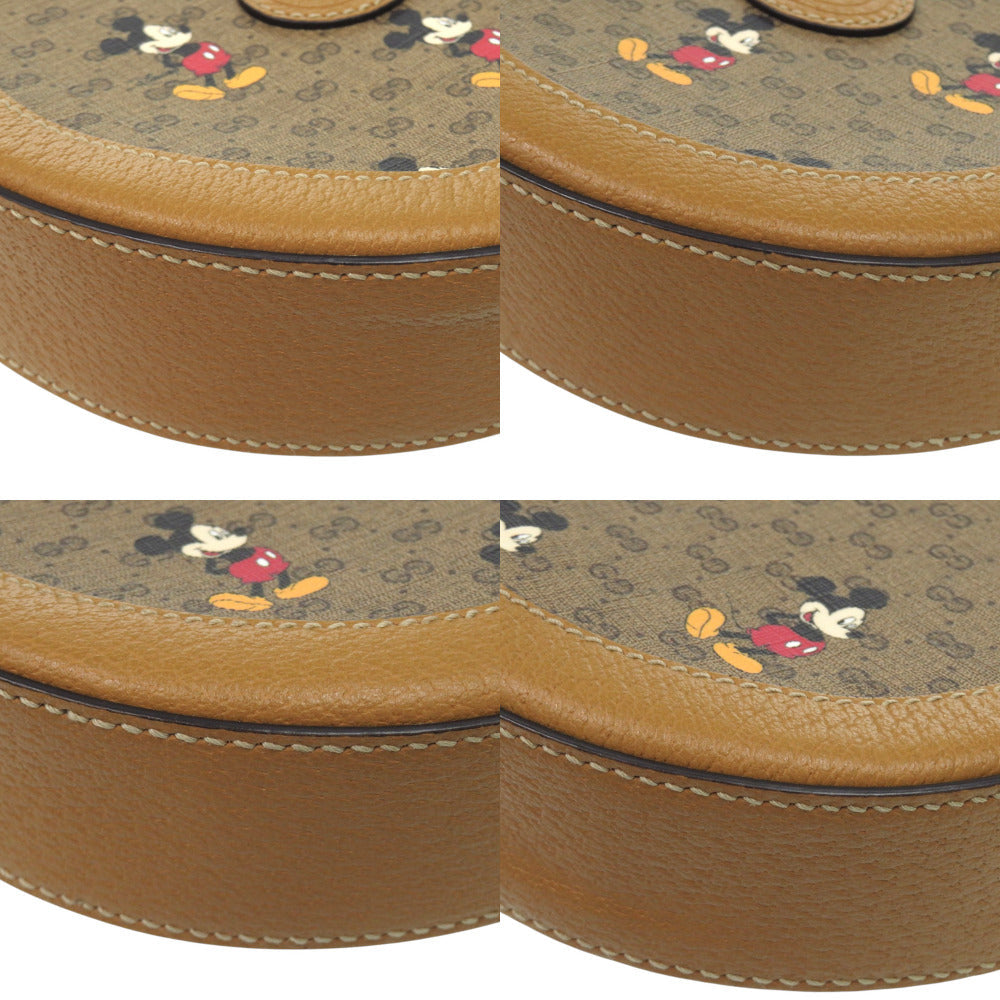 GUCCI Shoulder Bag 603938 GG Supreme Brown x Disney Mickey