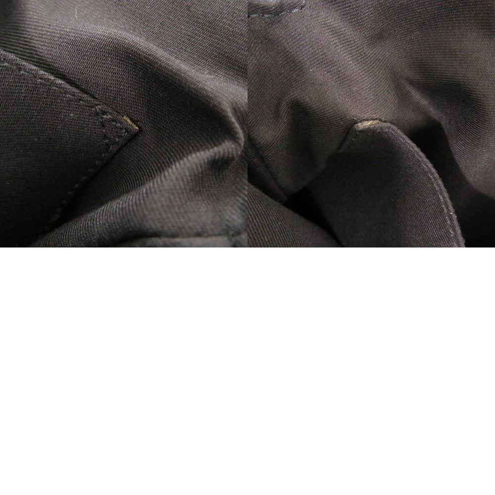 GUCCI Shoulder Bag 147671 GG canvas, leather black