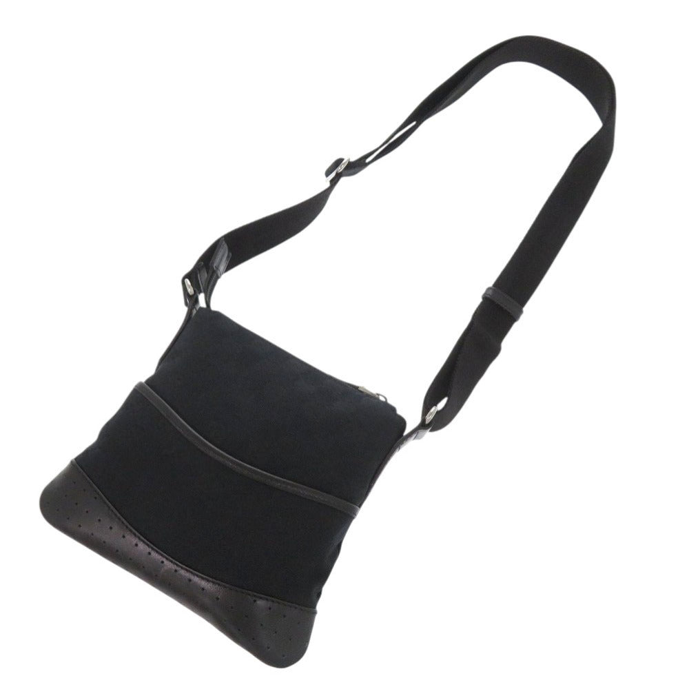 GUCCI Shoulder Bag 147671 GG canvas, leather black