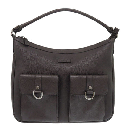 GUCCI Handbag 293581 leather Dark brown