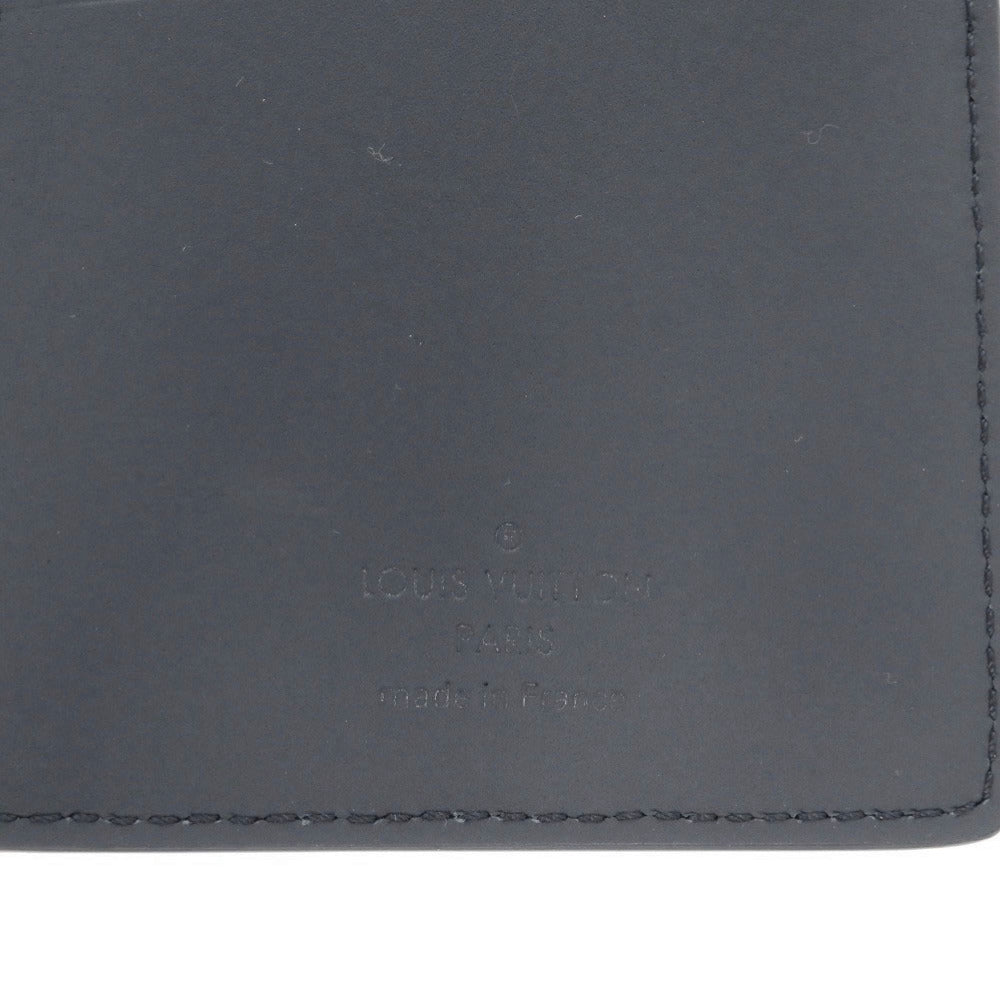 LOUIS VUITTON Long Wallet Purse M81810 leather Marine LV Aerogram Portefeuille Blaza NM