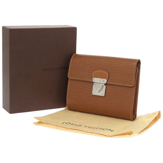 LOUIS VUITTON Long Wallet Purse M5801I Epi Leather Camel Epi Portefeuille Koala