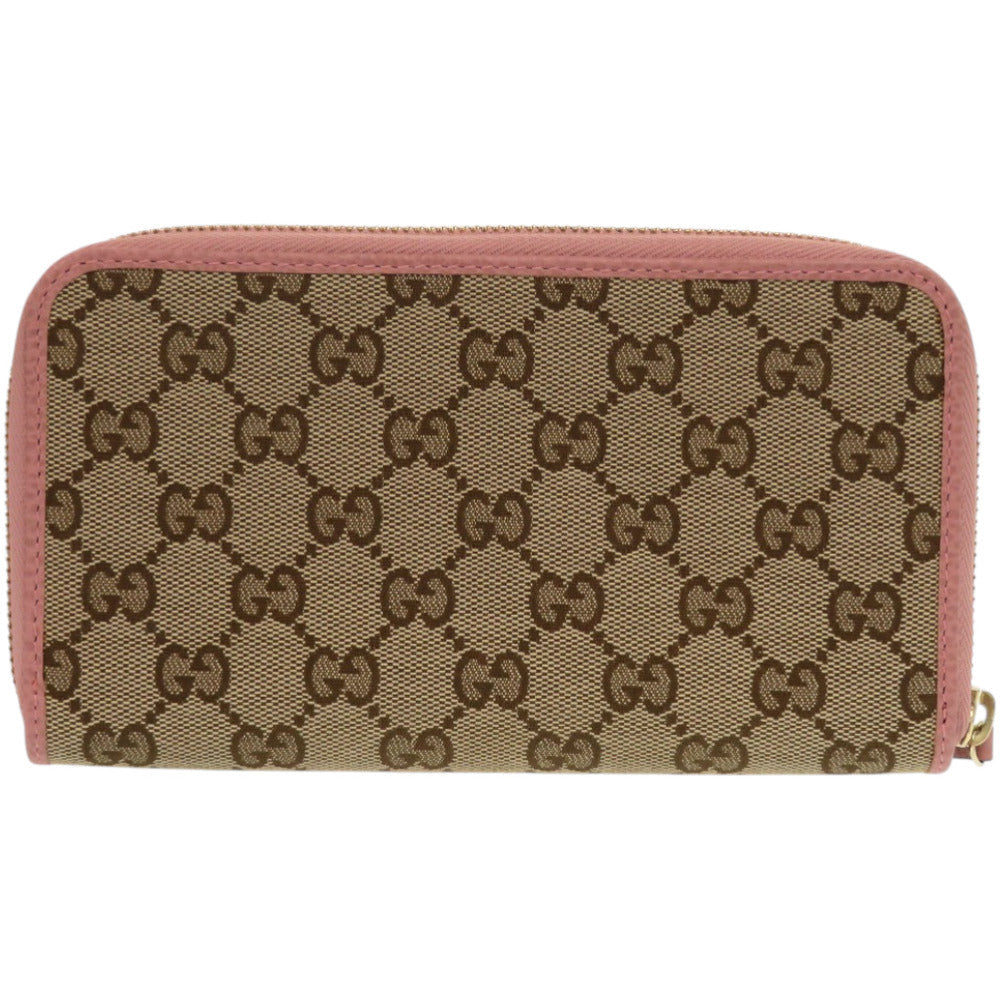 GUCCI Long Wallet Purse 363423 GG Supreme Canvas beige