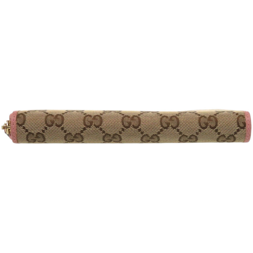GUCCI Long Wallet Purse 363423 GG Supreme Canvas beige
