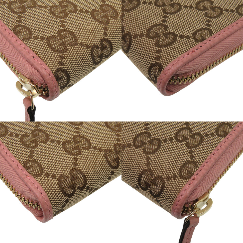 GUCCI Long Wallet Purse 363423 GG Supreme Canvas beige