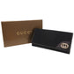 GUCCI Long Wallet Purse 181593 GG canvas black Interlocking G