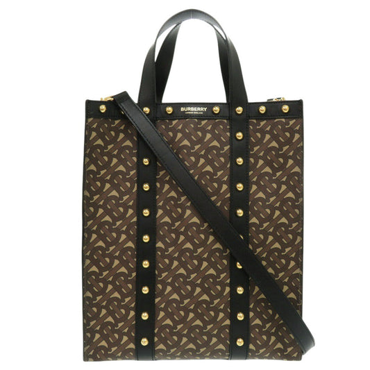BURBERRY Tote Bag 8025068 PVC coated canvas Brown TB Small