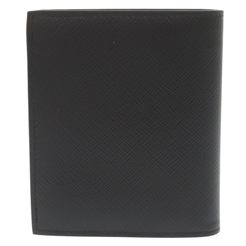 PRADA Bifold Wallet 2MO004 leather black Triangle logo