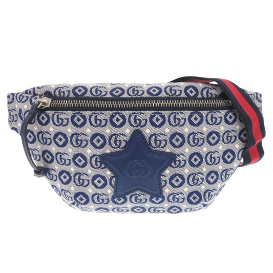 GUCCI Waist bag 502095 canvas blue