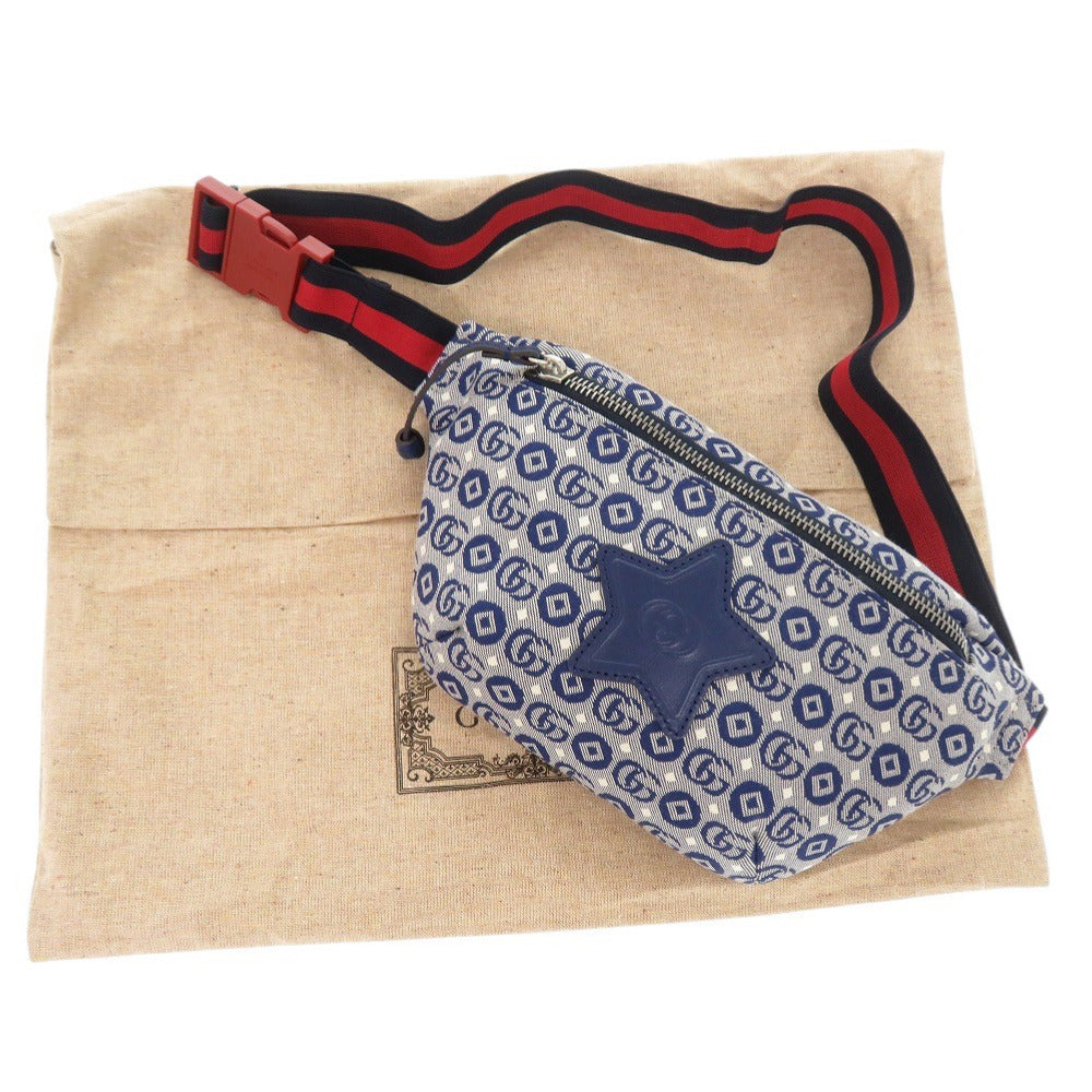 GUCCI Waist bag 502095 canvas blue