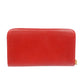 PRADA Long Wallet Purse 1M0506 leather Red ribbon
