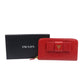 PRADA Long Wallet Purse 1M0506 leather Red ribbon