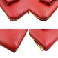 PRADA Long Wallet Purse 1M0506 leather Red ribbon