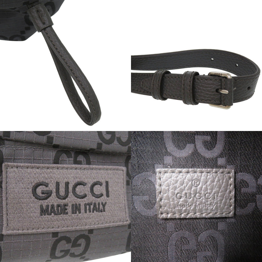 GUCCI Sling bag 767934 polyester Dark gray