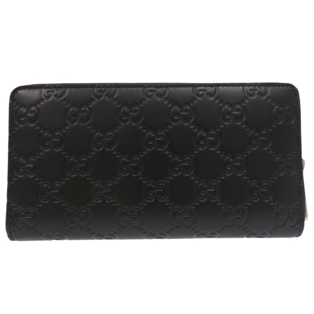 GUCCI Long Wallet Purse 473928 525040 leather black