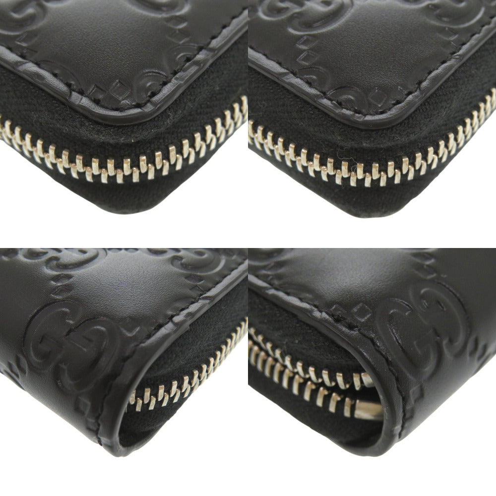 GUCCI Long Wallet Purse 473928 525040 leather black