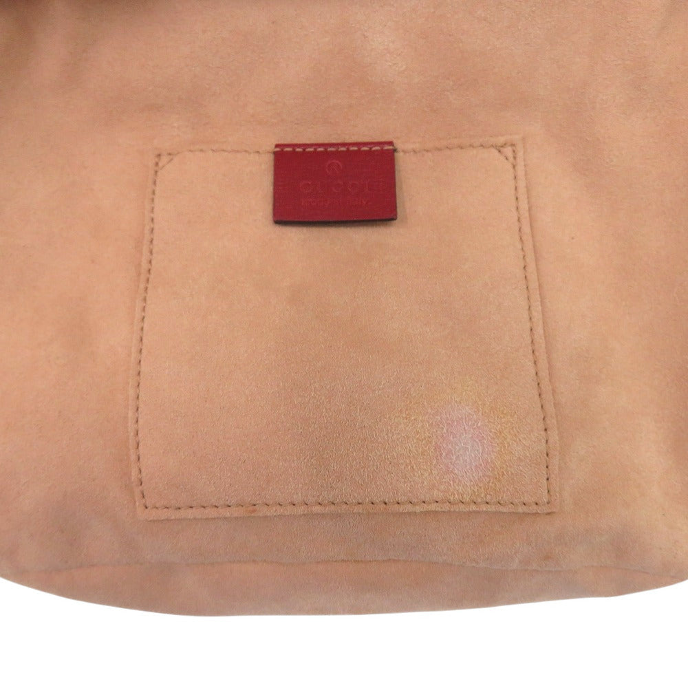 GUCCI Shoulder Bag 602118 525040 leather Red Horsebit 1955 Bucket Bag