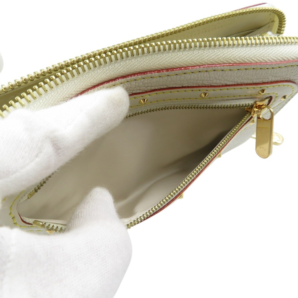 LOUIS VUITTON Long Wallet Purse M93026 leather Bron white Suhari Zippy Wallet