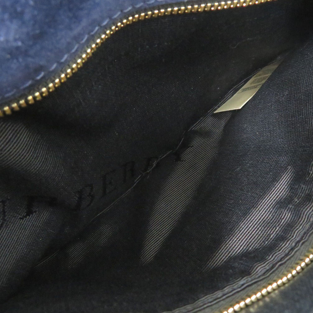 BURBERRY Shoulder Bag Calfskin Navy blue