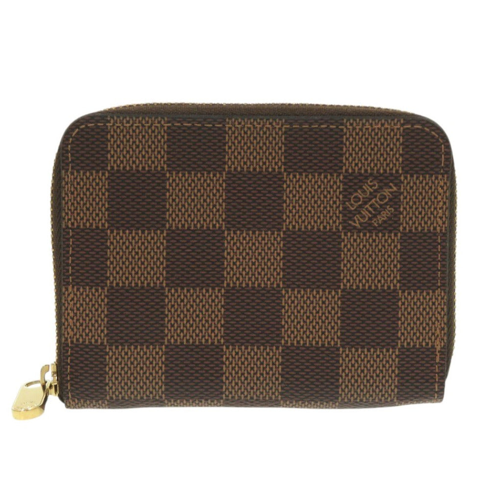 LOUIS VUITTON Coin case N63070 Damier canvas Brown Damier Zippy coin purse