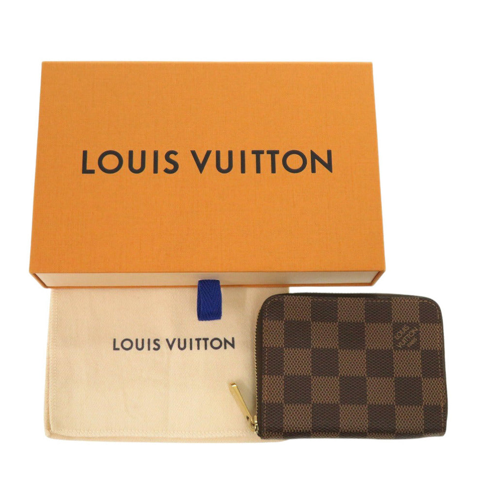 LOUIS VUITTON Coin case N63070 Damier canvas Brown Damier Zippy coin purse