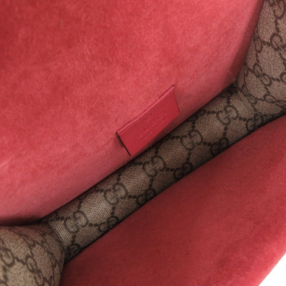 GUCCI Shoulder Bag 421970 GG Supreme, suede beige Dionysus