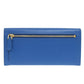 PRADA Long Wallet Purse 1MH132 leather blue