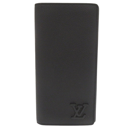 LOUIS VUITTON Long Wallet Purse M69980 leather black LV Aerogram Portefeuille Blaza NM