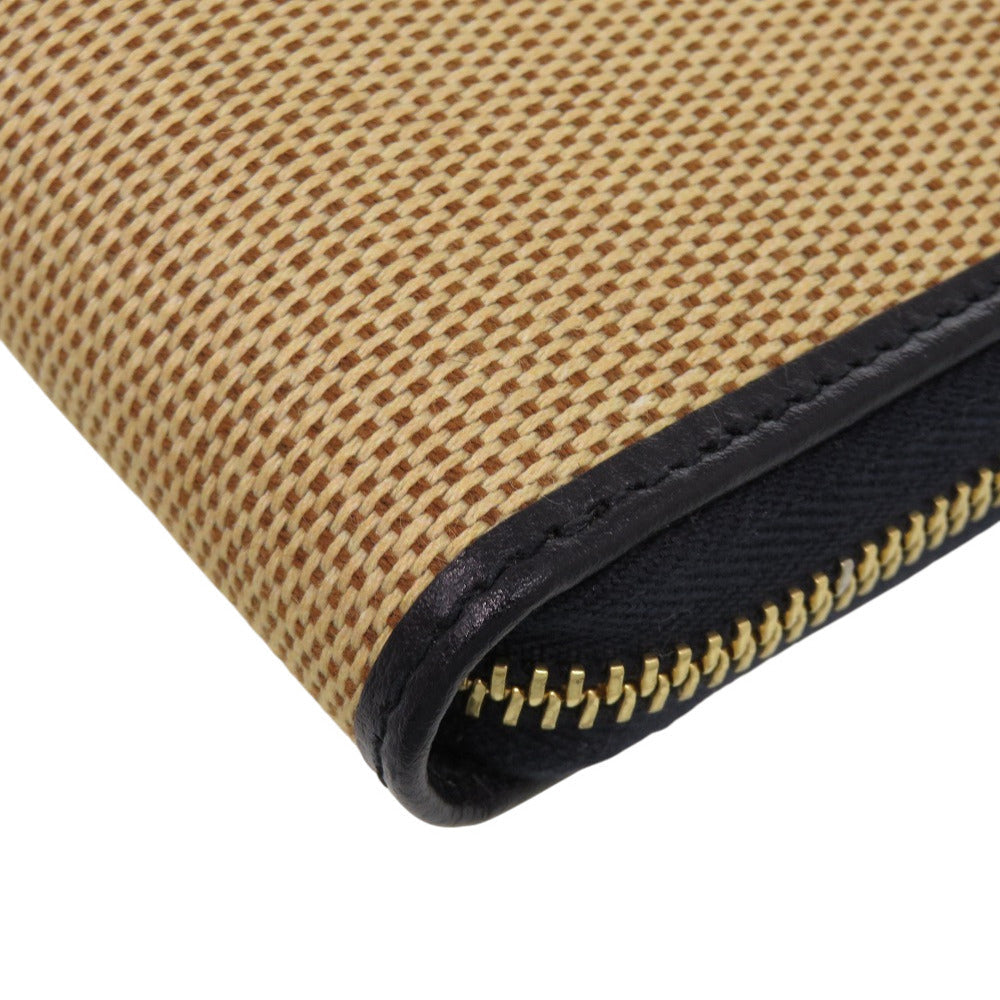 GUCCI Long Wallet Purse 621889 0416 Canvas, Leather beige 1955 Horsebit