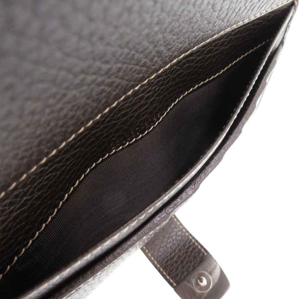 GUCCI Long Wallet Purse 231837 Canvas, Leather Brown Diamante