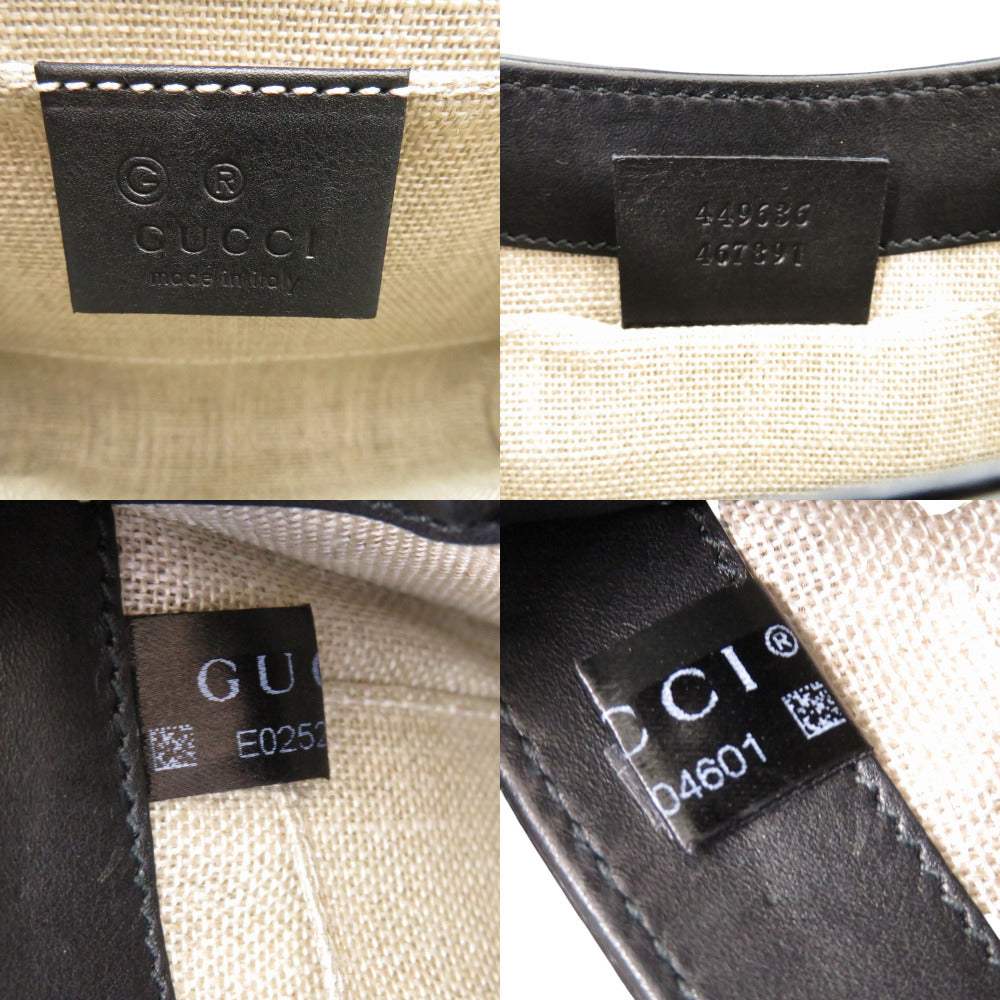 GUCCI Shoulder Bag 449636 467891 leather black Chain