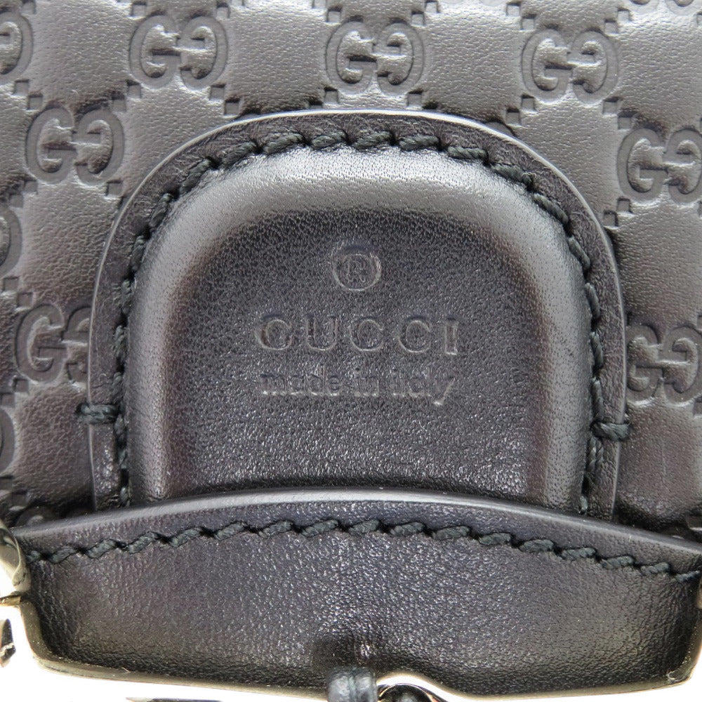 GUCCI Shoulder Bag 449636 467891 leather black Chain