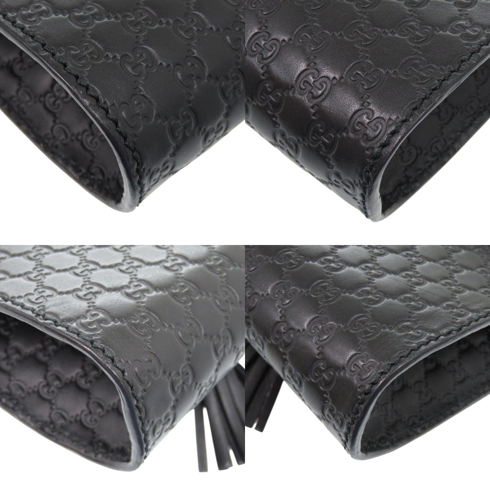 GUCCI Shoulder Bag 449636 467891 leather black Chain