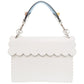 FENDI Handbag leather white Canai Studs