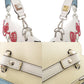 FENDI Handbag leather white Canai Studs