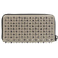Christian Louboutin Long Wallet Purse leather gray Panettone