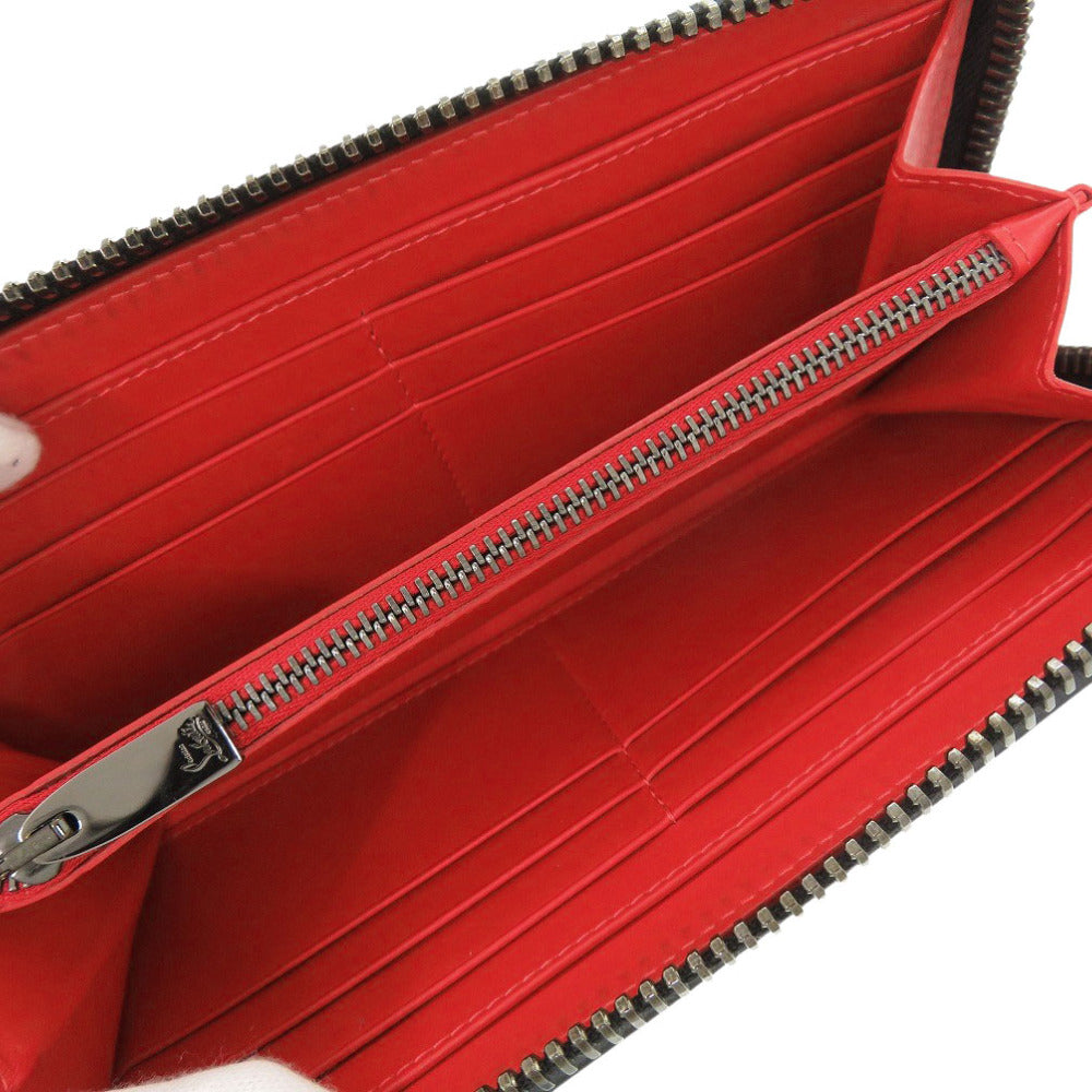 Christian Louboutin Long Wallet Purse leather gray Panettone
