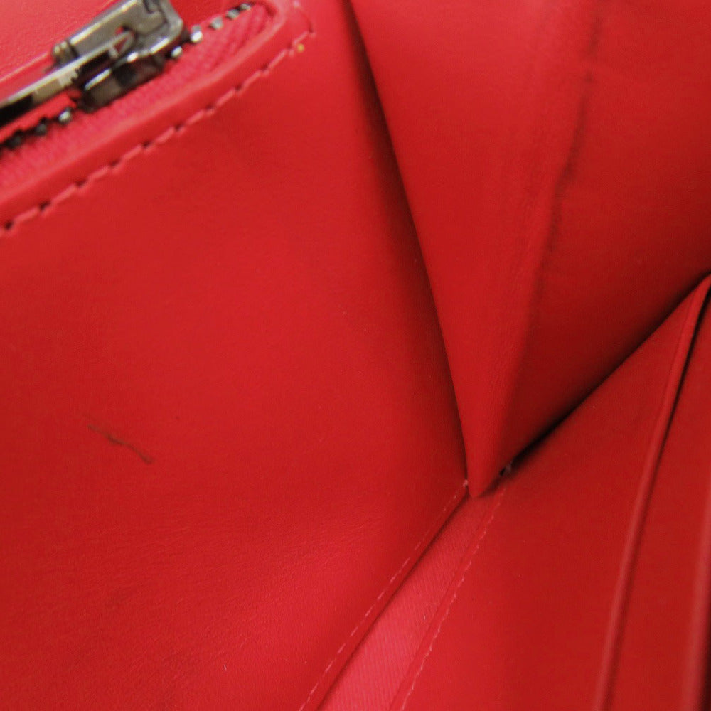 Christian Louboutin Long Wallet Purse leather gray Panettone