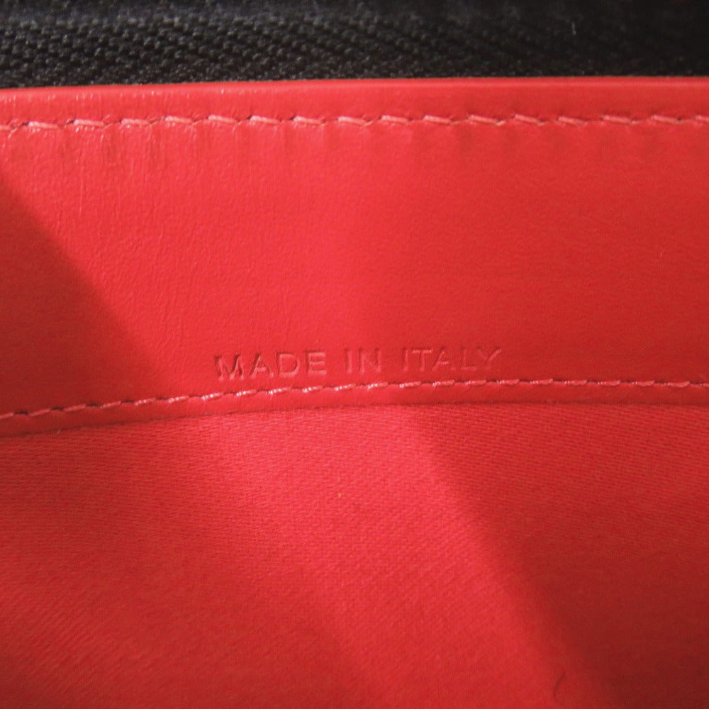 Christian Louboutin Long Wallet Purse leather gray Panettone