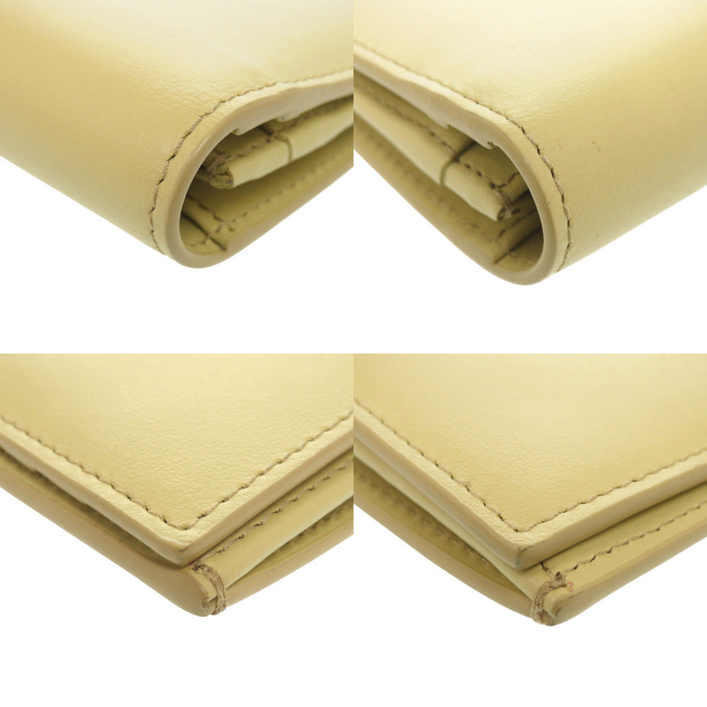 PRADA Long Wallet Purse 1MV025 leather yellow