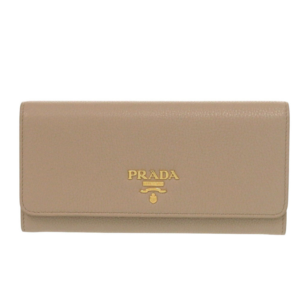 PRADA Long Wallet Purse 1MH132 leather CAMMEO cameo Dyno Color