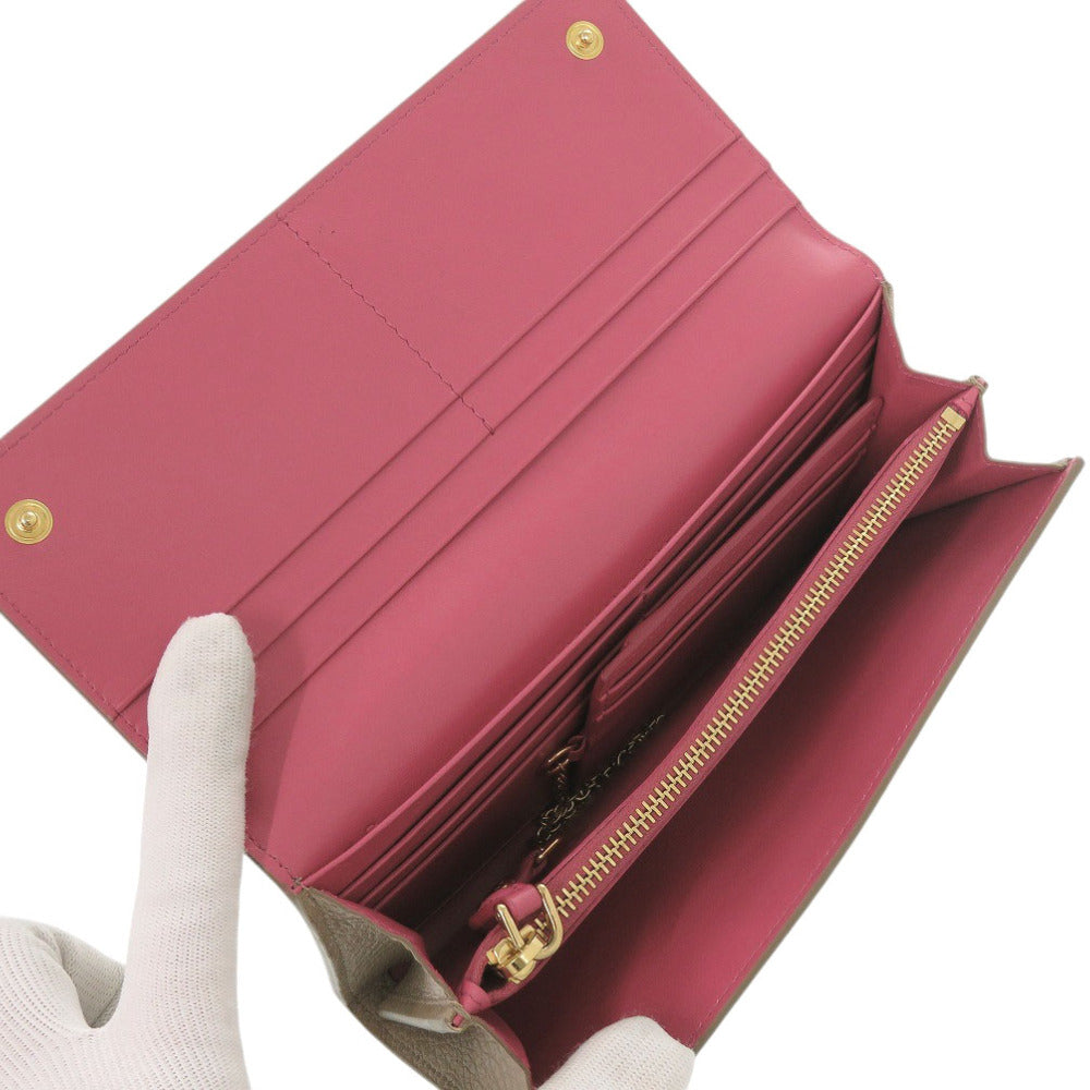 PRADA Long Wallet Purse 1MH132 leather CAMMEO cameo Dyno Color