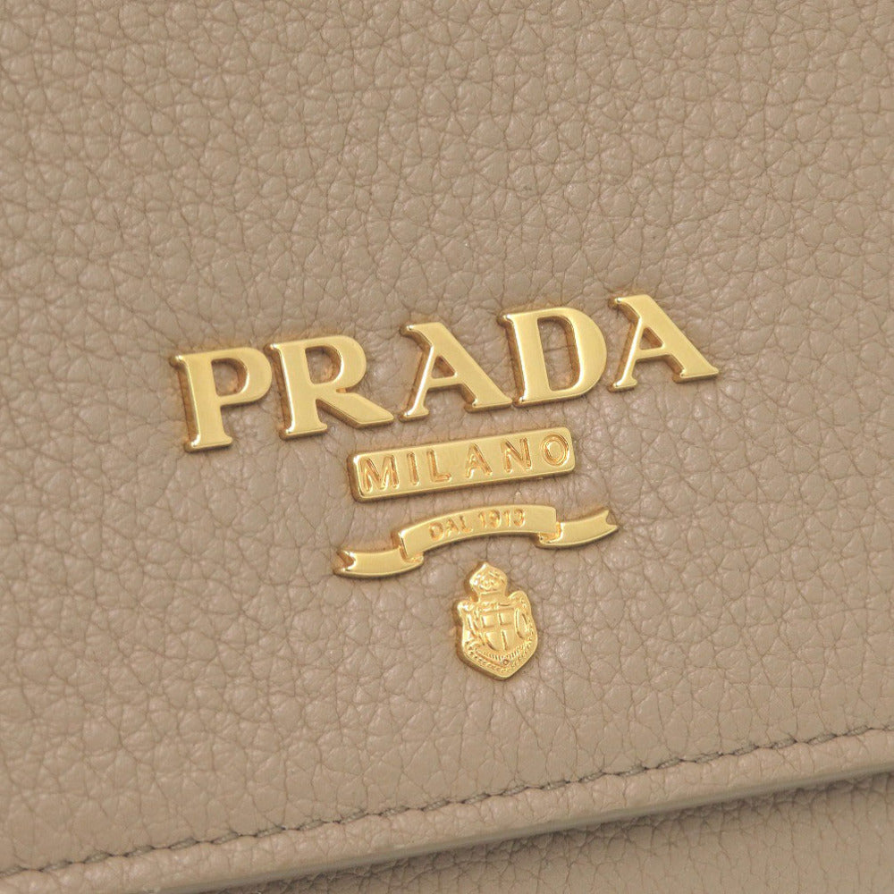 PRADA Long Wallet Purse 1MH132 leather CAMMEO cameo Dyno Color