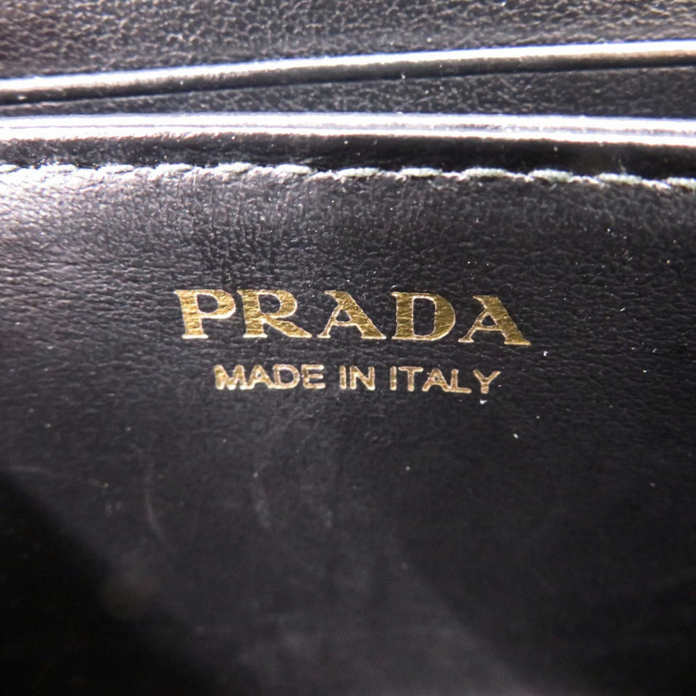 PRADA Coin case 1MM268 leather black