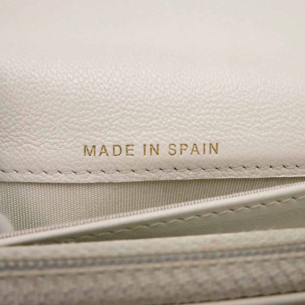 CHANEL Long Wallet Purse AP0955 lambskin white chanel 19