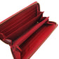 GUCCI Long Wallet Purse 524790 canvas Red Printed zip-around wallet