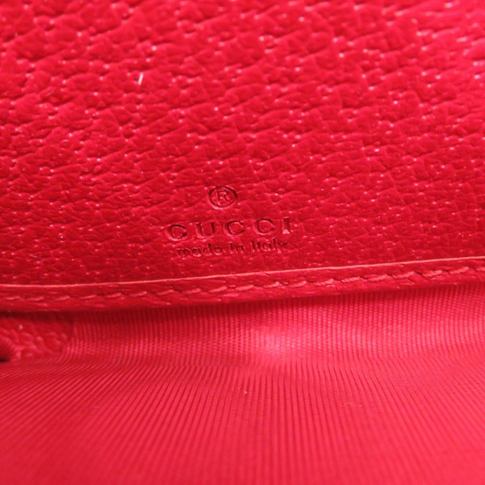 GUCCI Long Wallet Purse 524790 canvas Red Printed zip-around wallet