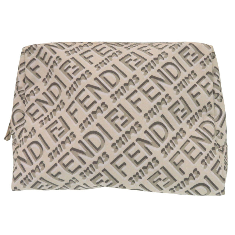 FENDI Pouch 8N0171 Nylon beige Skims Collaboration logo