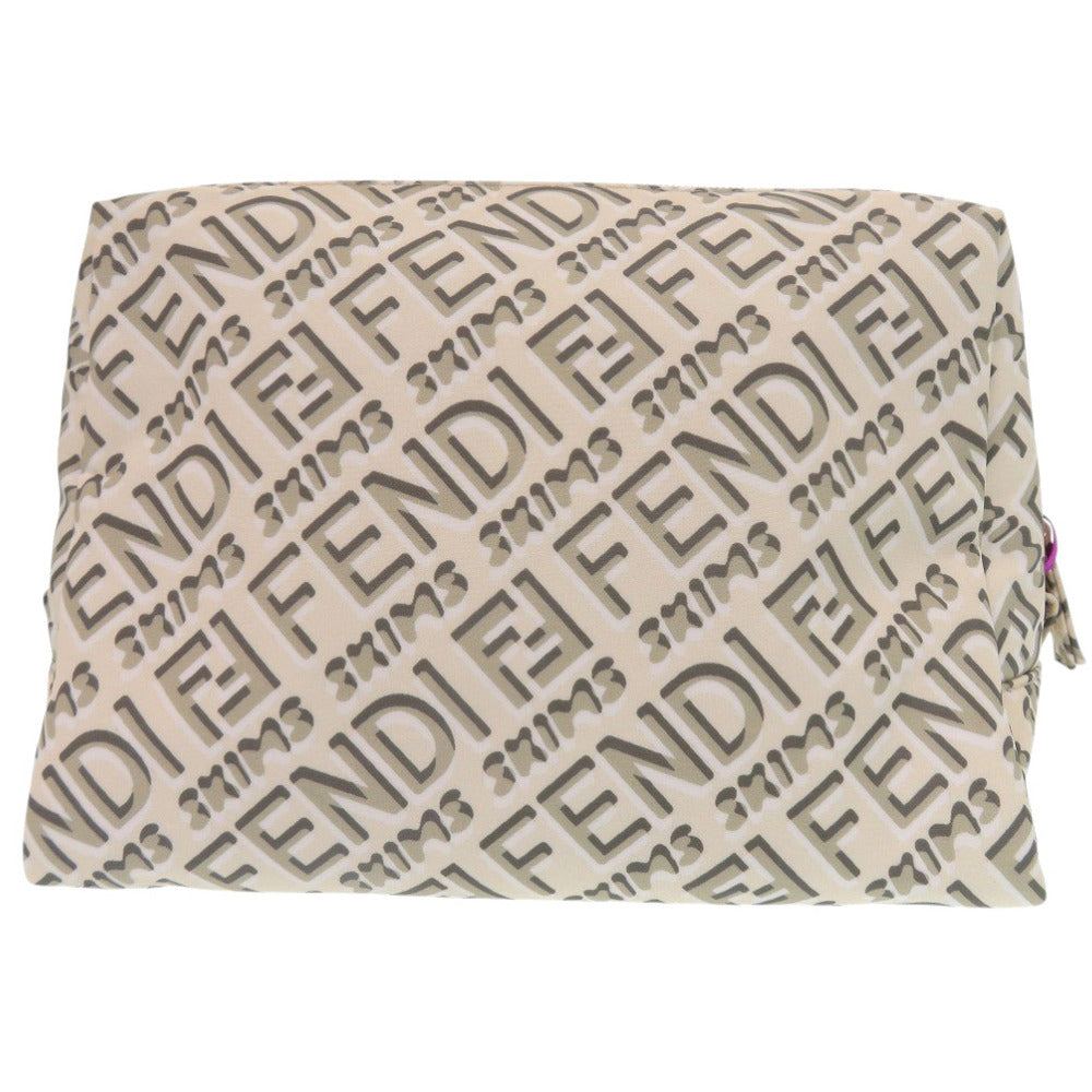 FENDI Pouch 8N0171 Nylon beige Skims Collaboration logo
