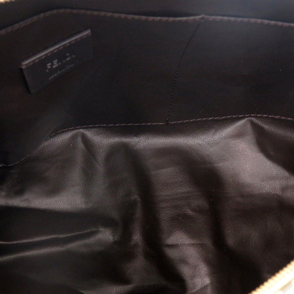 FENDI Pouch 8N0171 Nylon beige Skims Collaboration logo